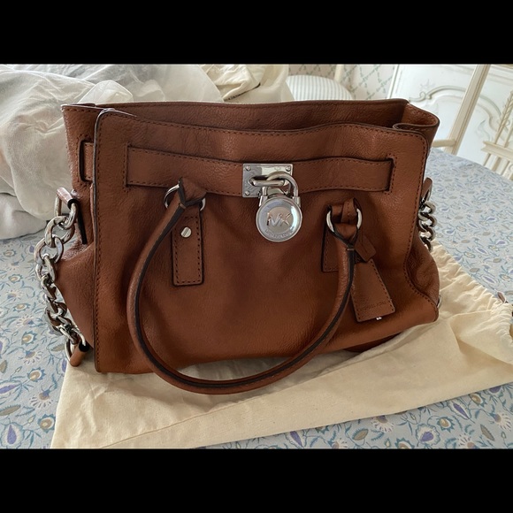 Michael Kors Soft Leather Camel Handbag - Picture 1 of 4